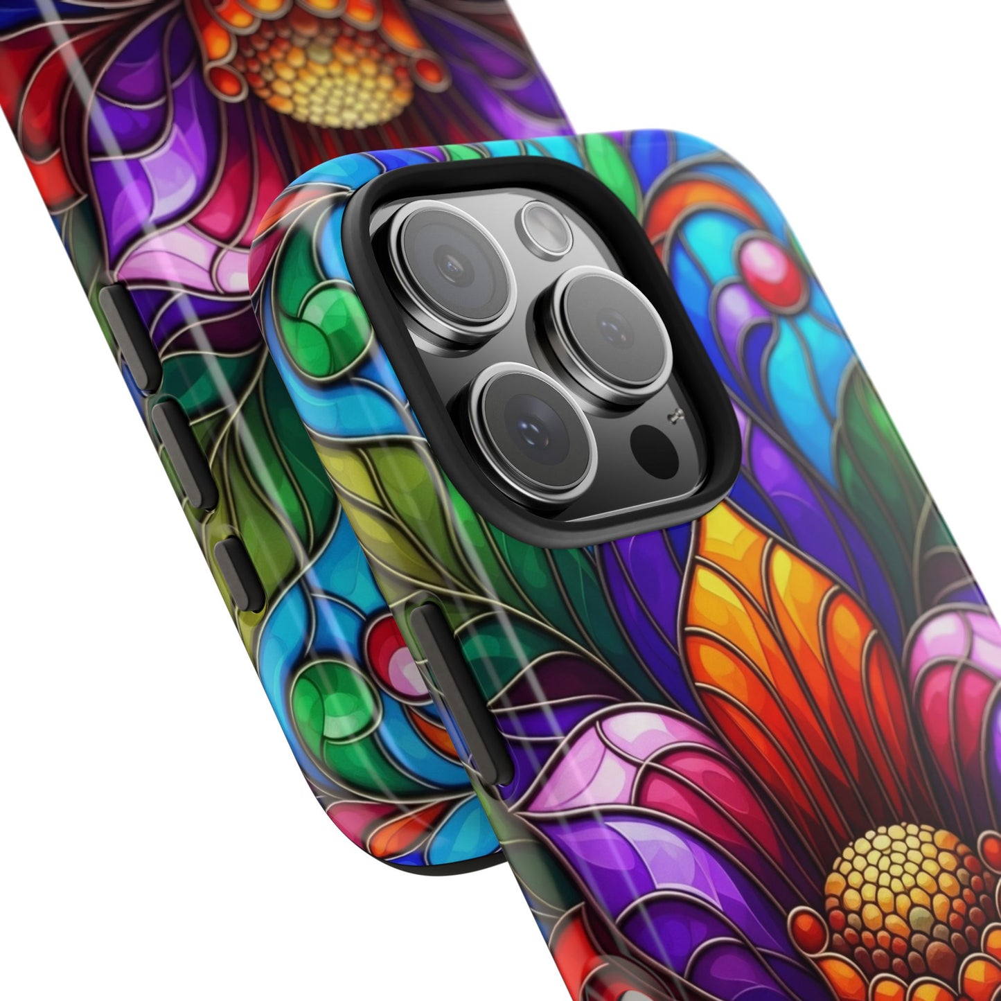 Vibrant Floral Tough Phone Cases, Durable Phone Cover, Gift for Flower Lovers, Artistic Accessories, Unique Phone Protection