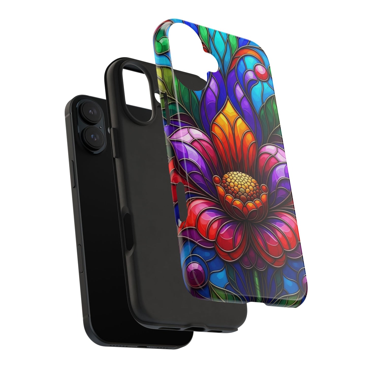 Vibrant Floral Tough Phone Cases, Durable Phone Cover, Gift for Flower Lovers, Artistic Accessories, Unique Phone Protection