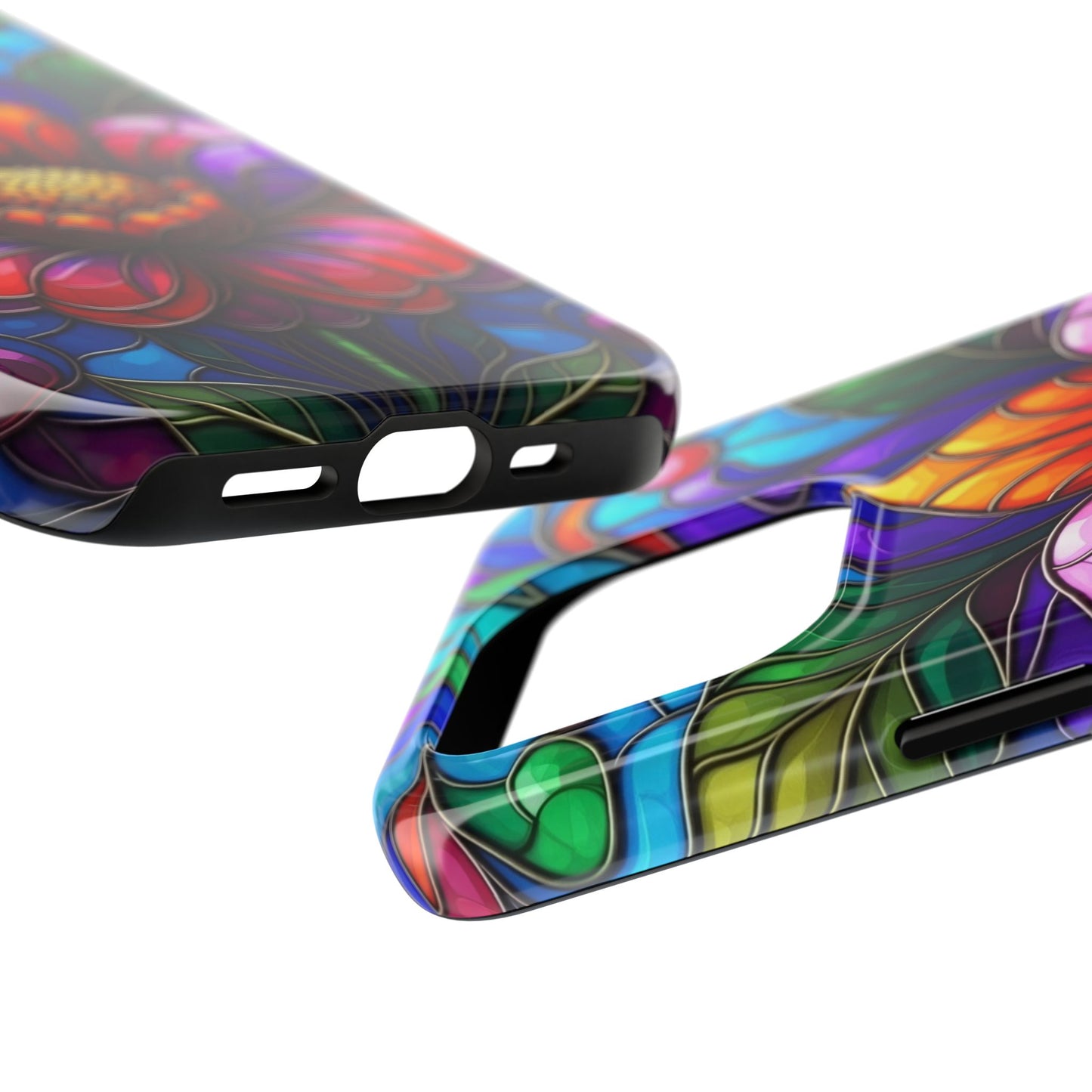 Vibrant Floral Tough Phone Cases, Durable Phone Cover, Gift for Flower Lovers, Artistic Accessories, Unique Phone Protection