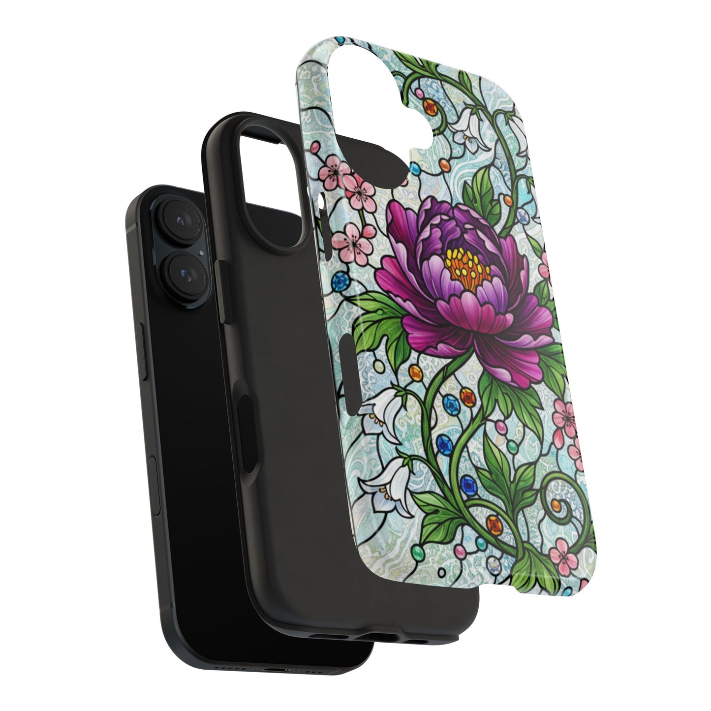 Floral Tough Phone Case | Stylish & Durable | Perfect Gift for Nature Lovers | Unique Floral Design | Plant Lover's Accessory