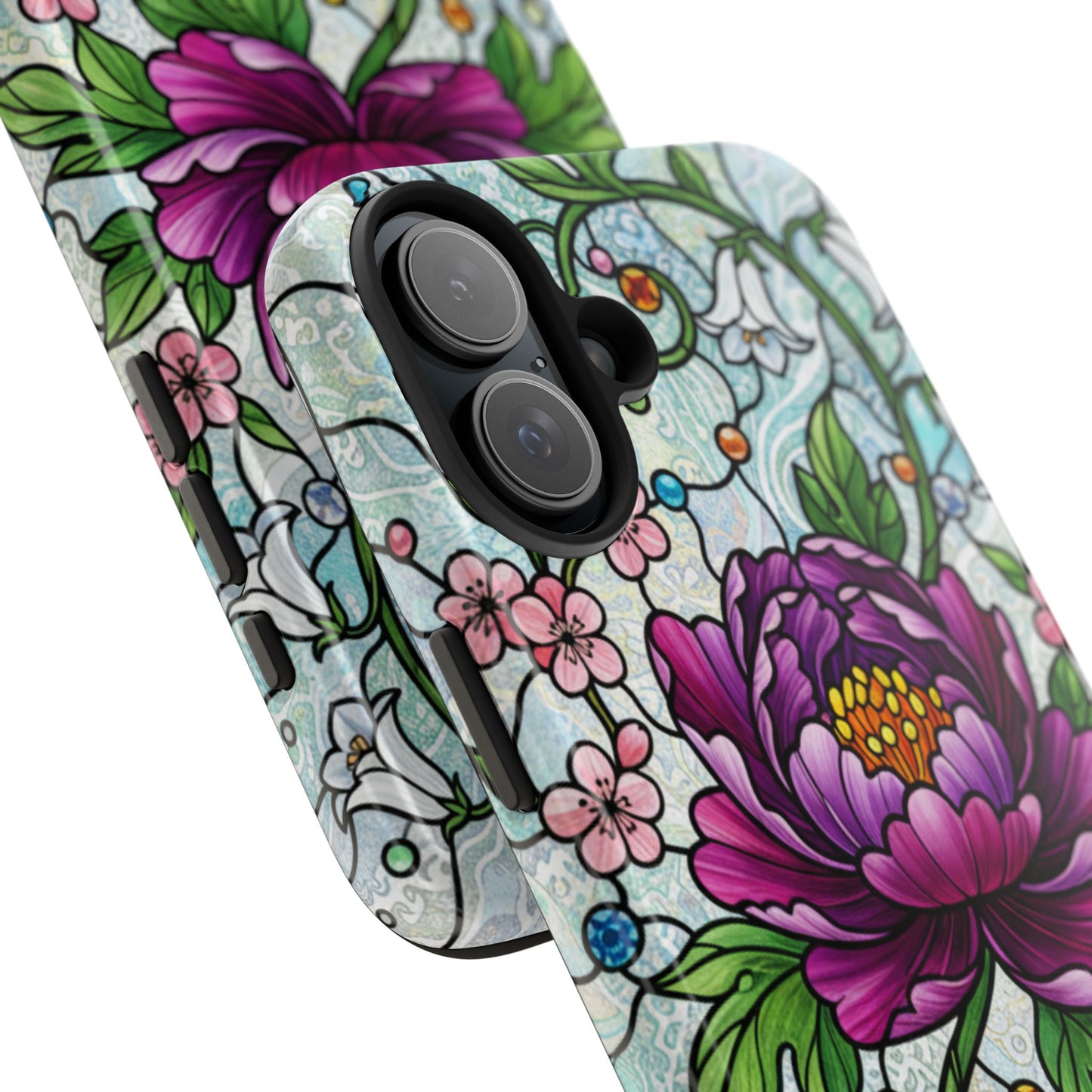 Floral Tough Phone Case | Stylish & Durable | Perfect Gift for Nature Lovers | Unique Floral Design | Plant Lover's Accessory