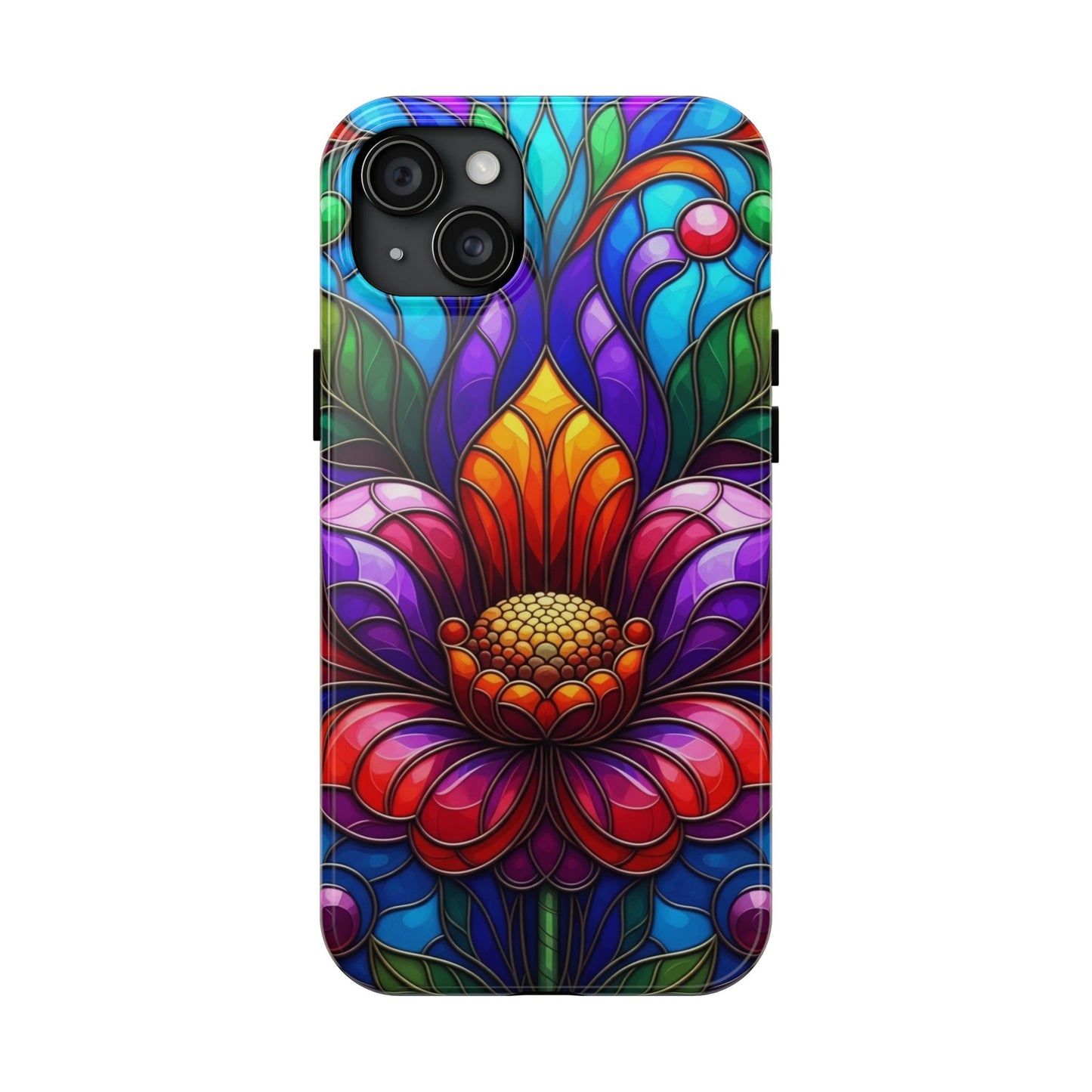 Vibrant Floral Tough Phone Cases, Durable Phone Cover, Gift for Flower Lovers, Artistic Accessories, Unique Phone Protection