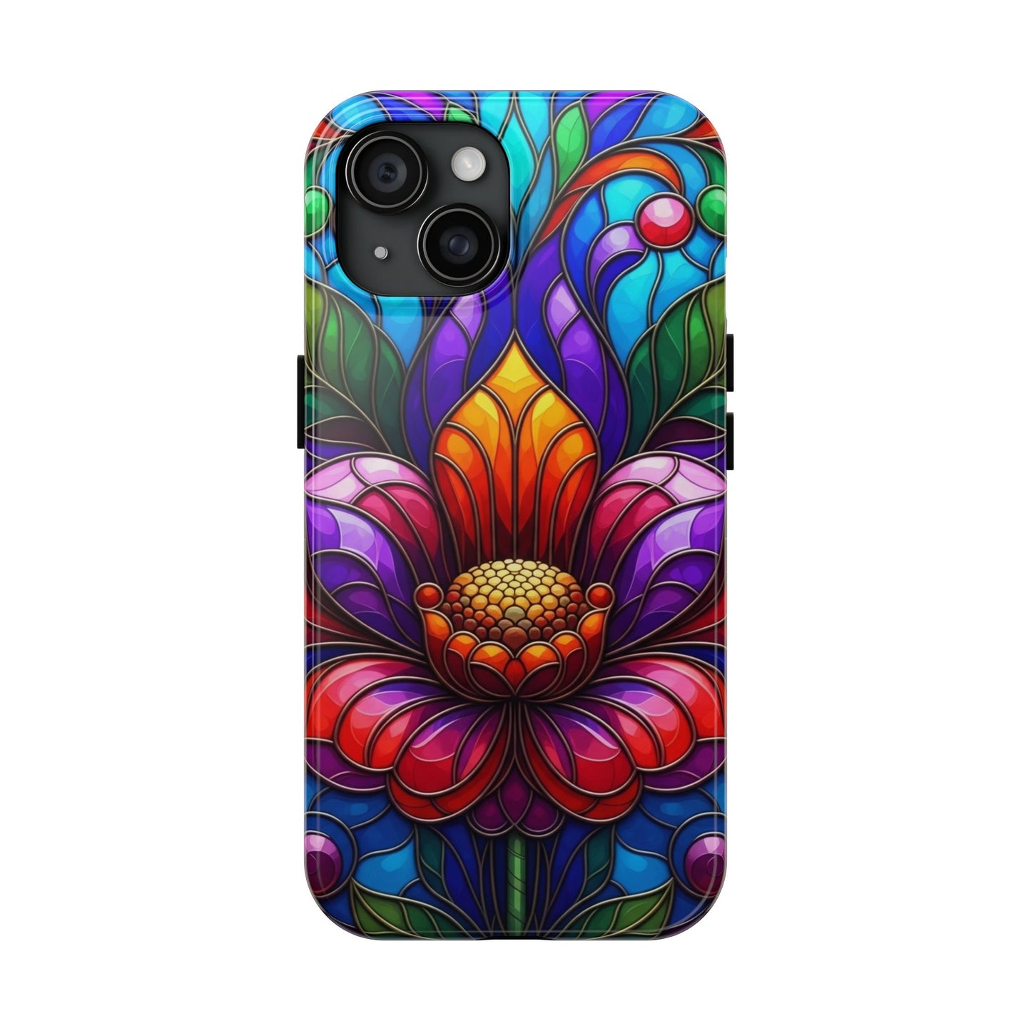Vibrant Floral Tough Phone Cases, Durable Phone Cover, Gift for Flower Lovers, Artistic Accessories, Unique Phone Protection