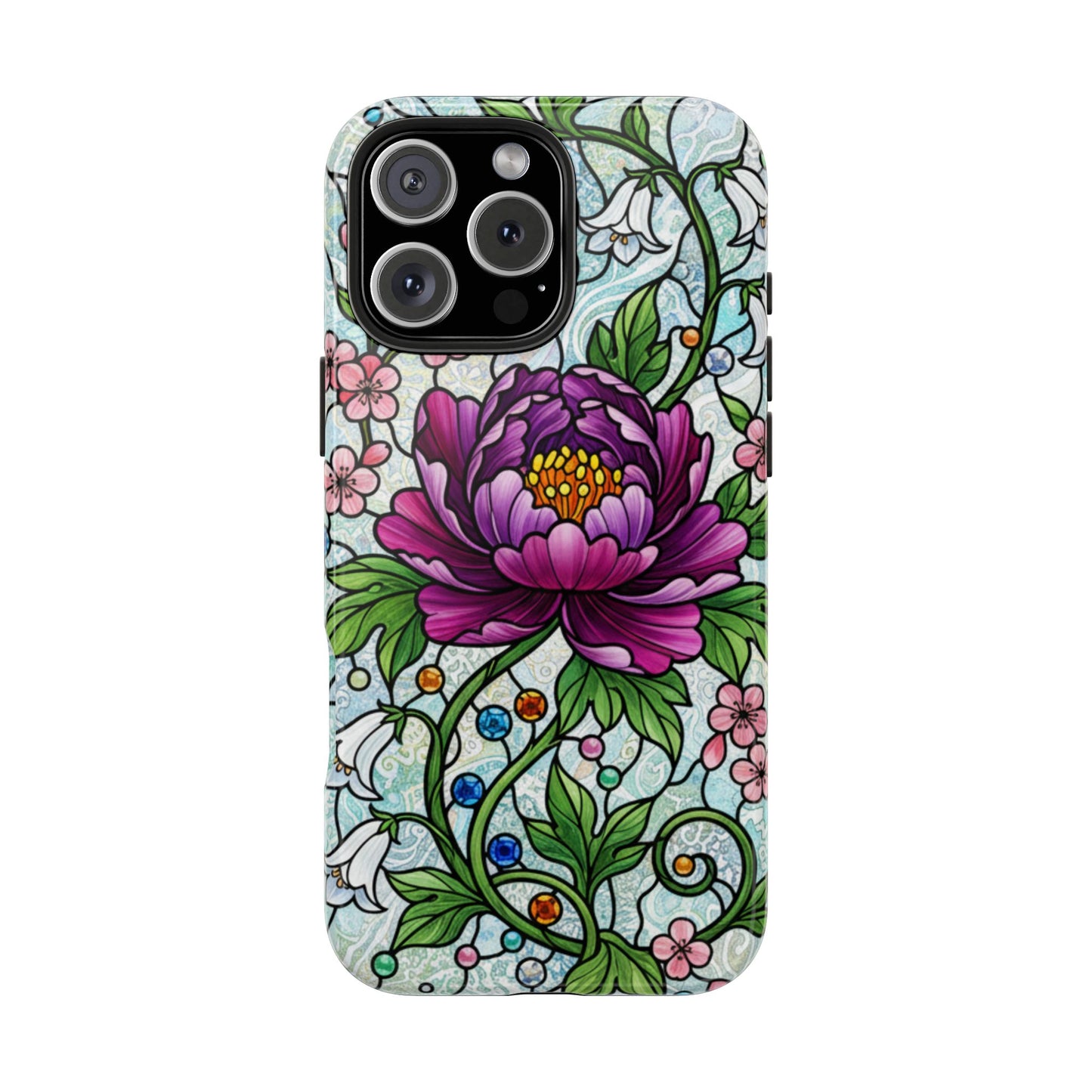 Floral Tough Phone Case | Stylish & Durable | Perfect Gift for Nature Lovers | Unique Floral Design | Plant Lover's Accessory