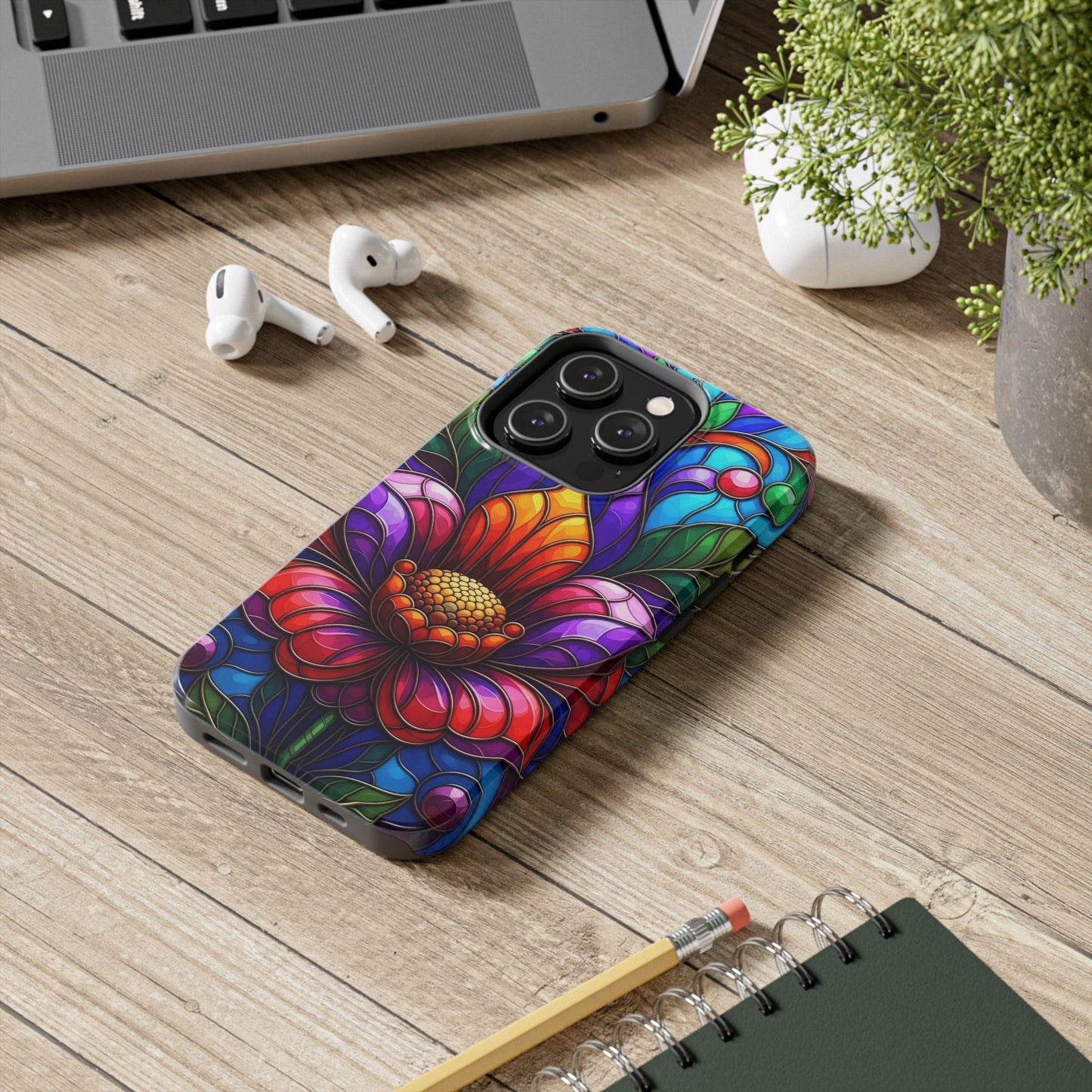 Vibrant Floral Tough Phone Cases, Durable Phone Cover, Gift for Flower Lovers, Artistic Accessories, Unique Phone Protection