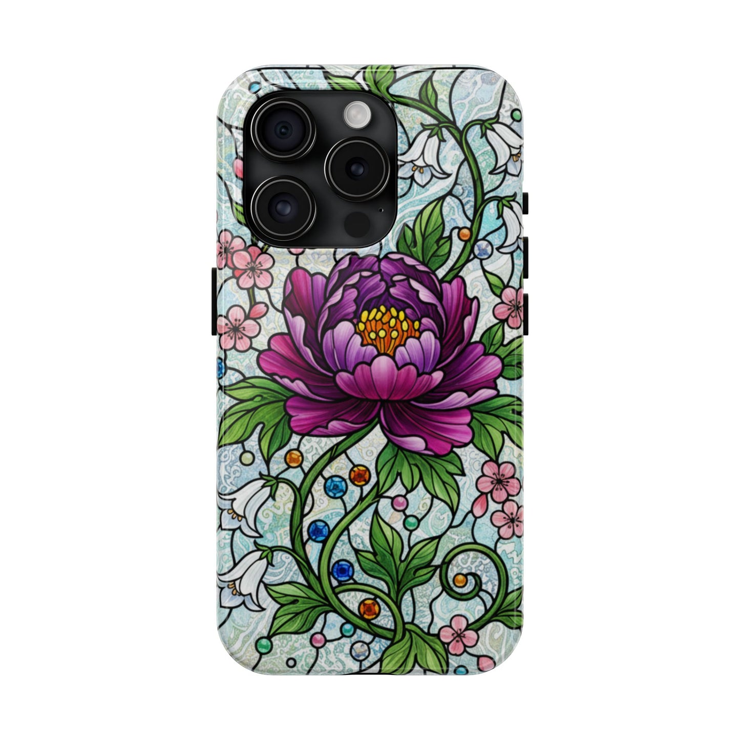 Floral Tough Phone Case | Stylish & Durable | Perfect Gift for Nature Lovers | Unique Floral Design | Plant Lover's Accessory