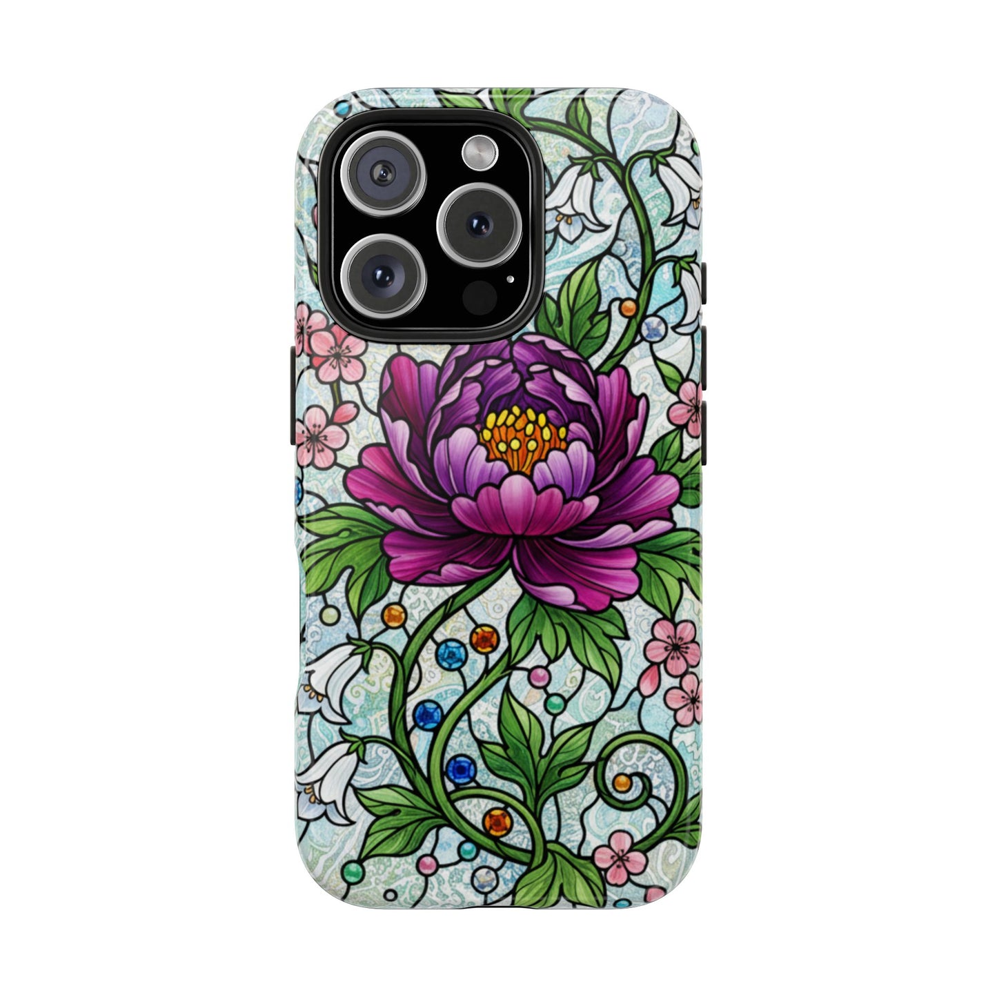 Floral Tough Phone Case | Stylish & Durable | Perfect Gift for Nature Lovers | Unique Floral Design | Plant Lover's Accessory