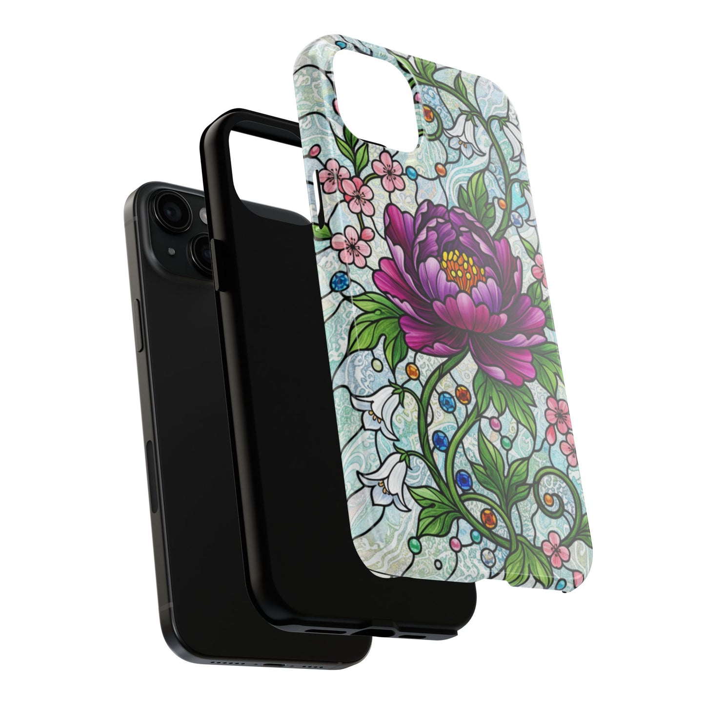 Floral Tough Phone Case | Stylish & Durable | Perfect Gift for Nature Lovers | Unique Floral Design | Plant Lover's Accessory