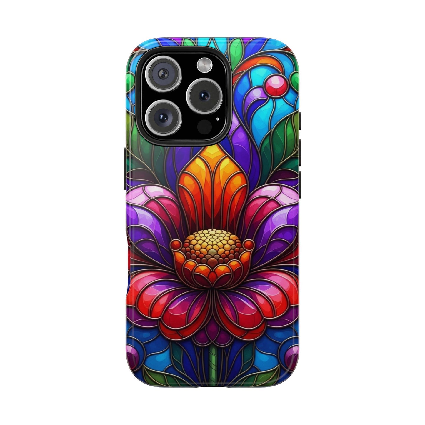 Vibrant Floral Tough Phone Cases, Durable Phone Cover, Gift for Flower Lovers, Artistic Accessories, Unique Phone Protection