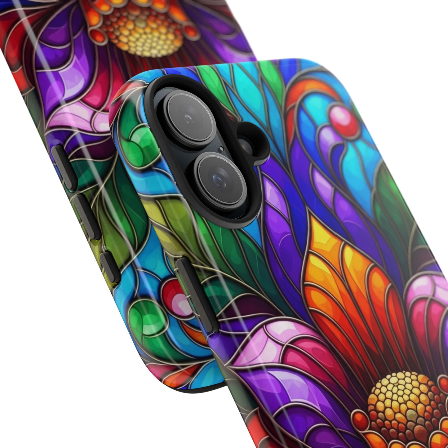 Vibrant Floral Tough Phone Cases, Durable Phone Cover, Gift for Flower Lovers, Artistic Accessories, Unique Phone Protection