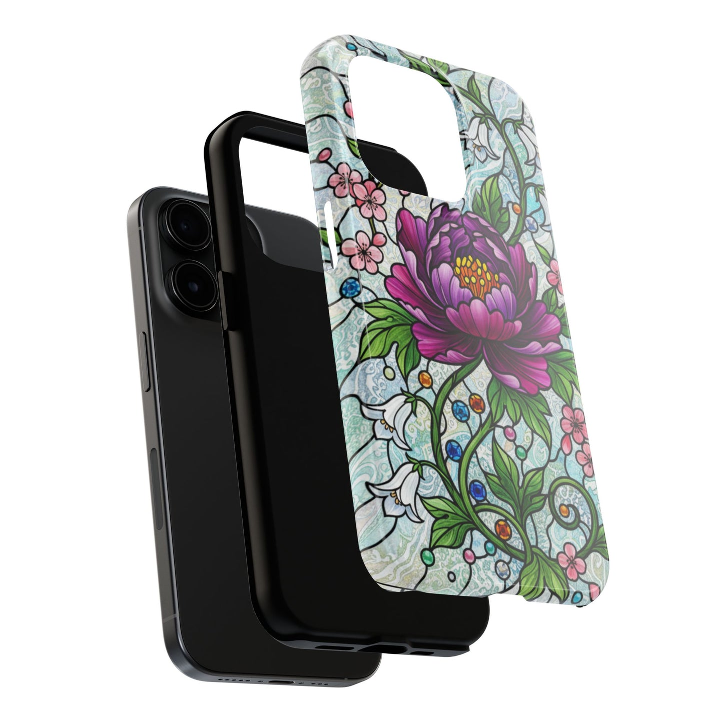 Floral Tough Phone Case | Stylish & Durable | Perfect Gift for Nature Lovers | Unique Floral Design | Plant Lover's Accessory