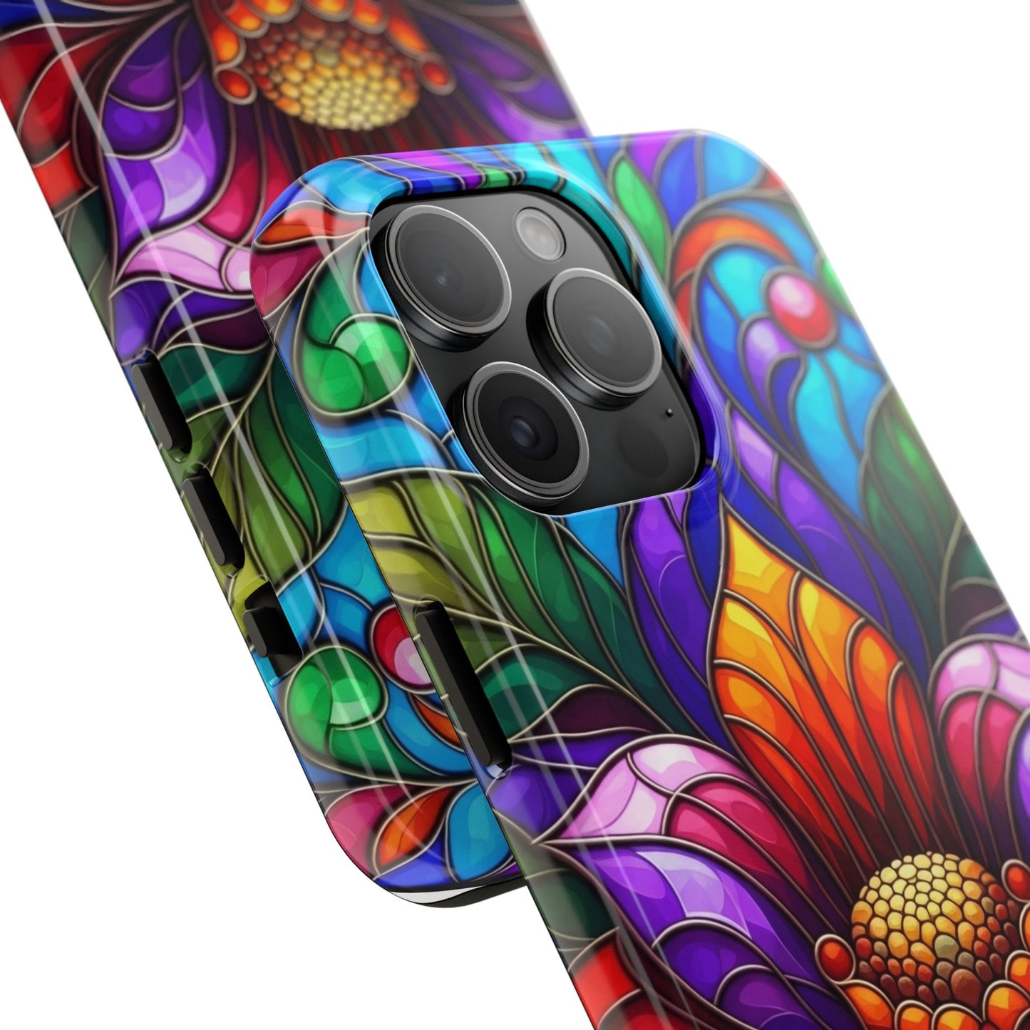Vibrant Floral Tough Phone Cases, Durable Phone Cover, Gift for Flower Lovers, Artistic Accessories, Unique Phone Protection
