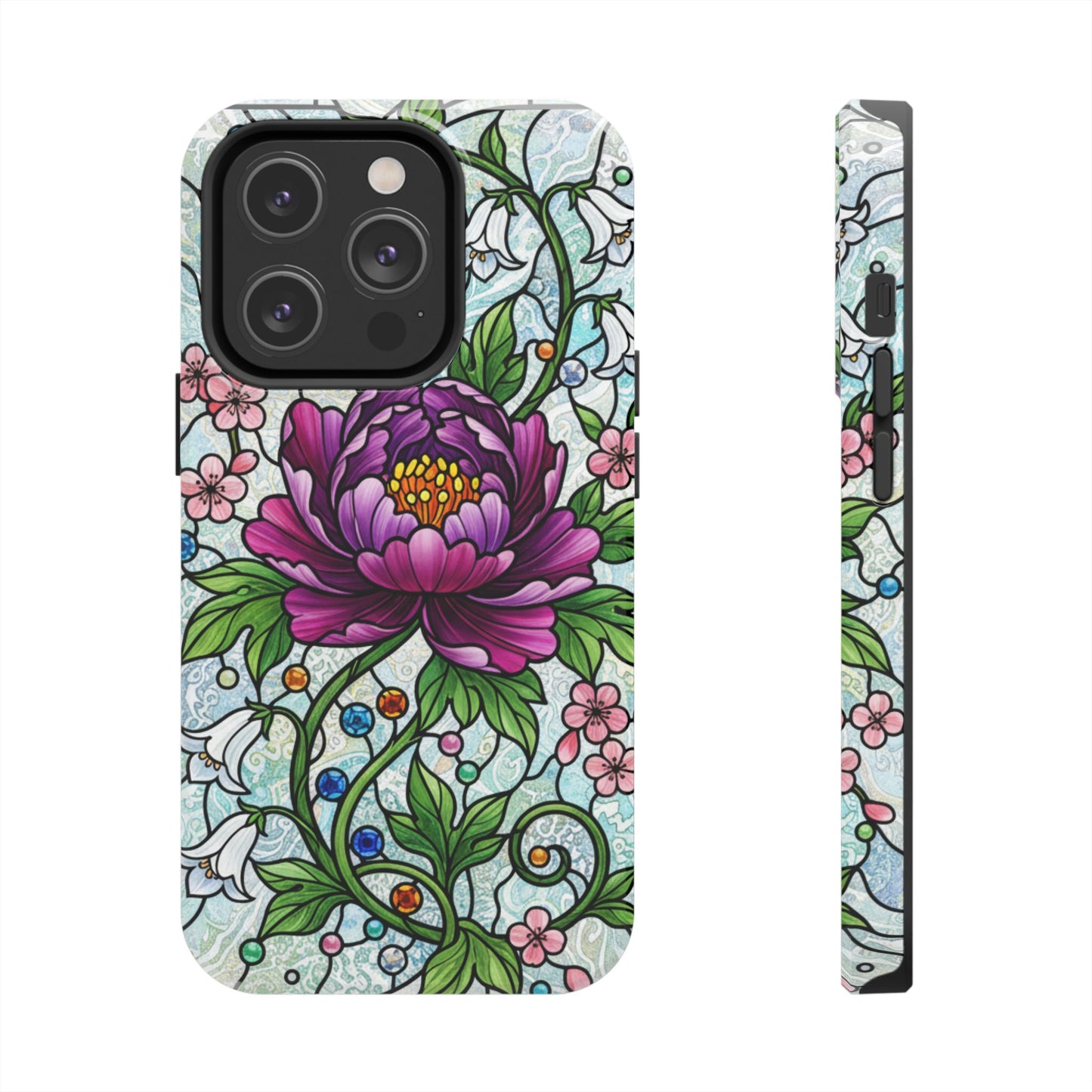 Floral Tough Phone Case | Stylish & Durable | Perfect Gift for Nature Lovers | Unique Floral Design | Plant Lover's Accessory