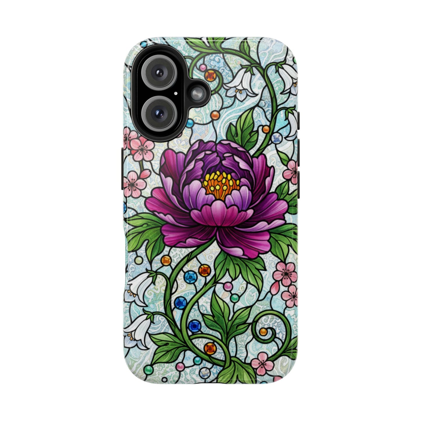 Floral Tough Phone Case | Stylish & Durable | Perfect Gift for Nature Lovers | Unique Floral Design | Plant Lover's Accessory