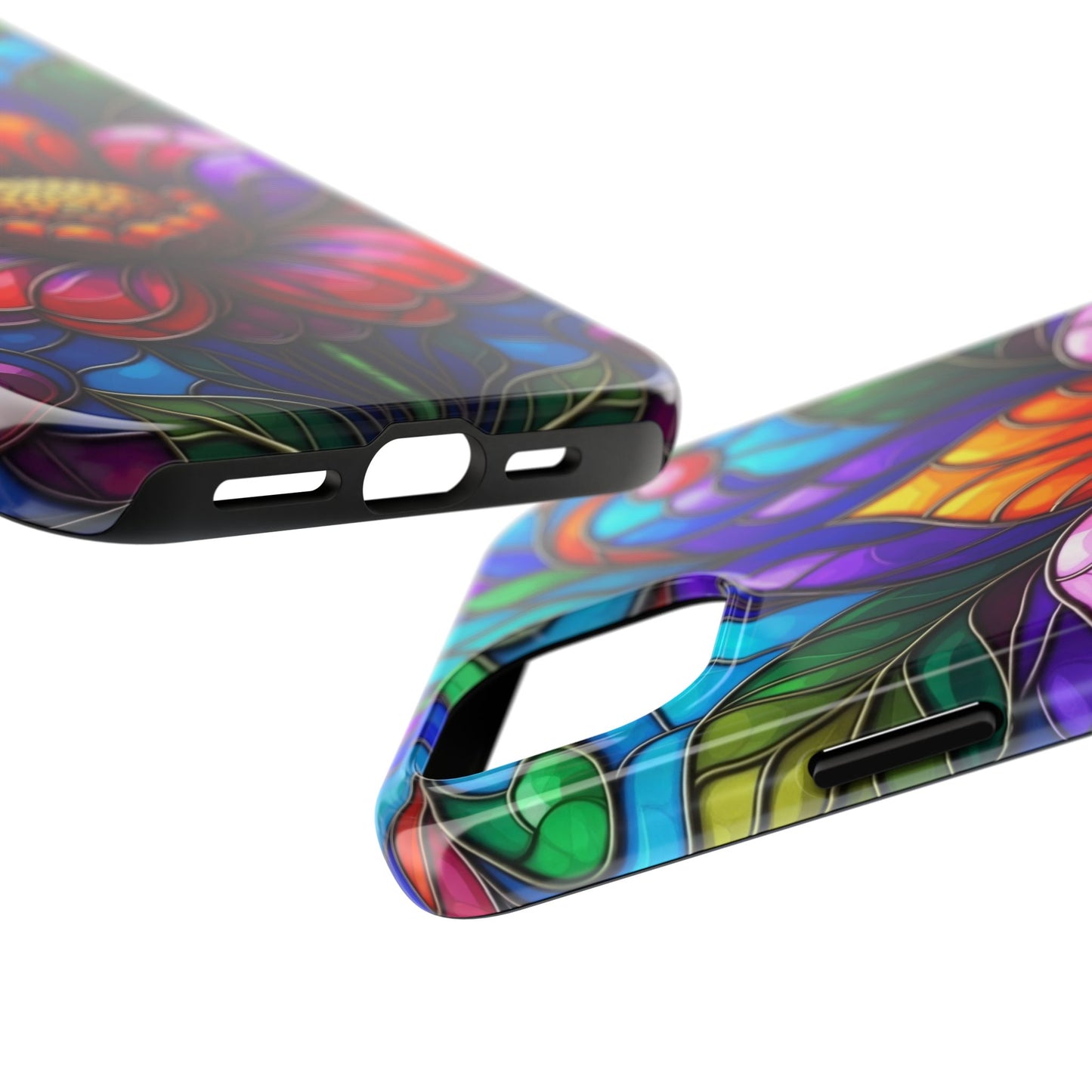 Vibrant Floral Tough Phone Cases, Durable Phone Cover, Gift for Flower Lovers, Artistic Accessories, Unique Phone Protection
