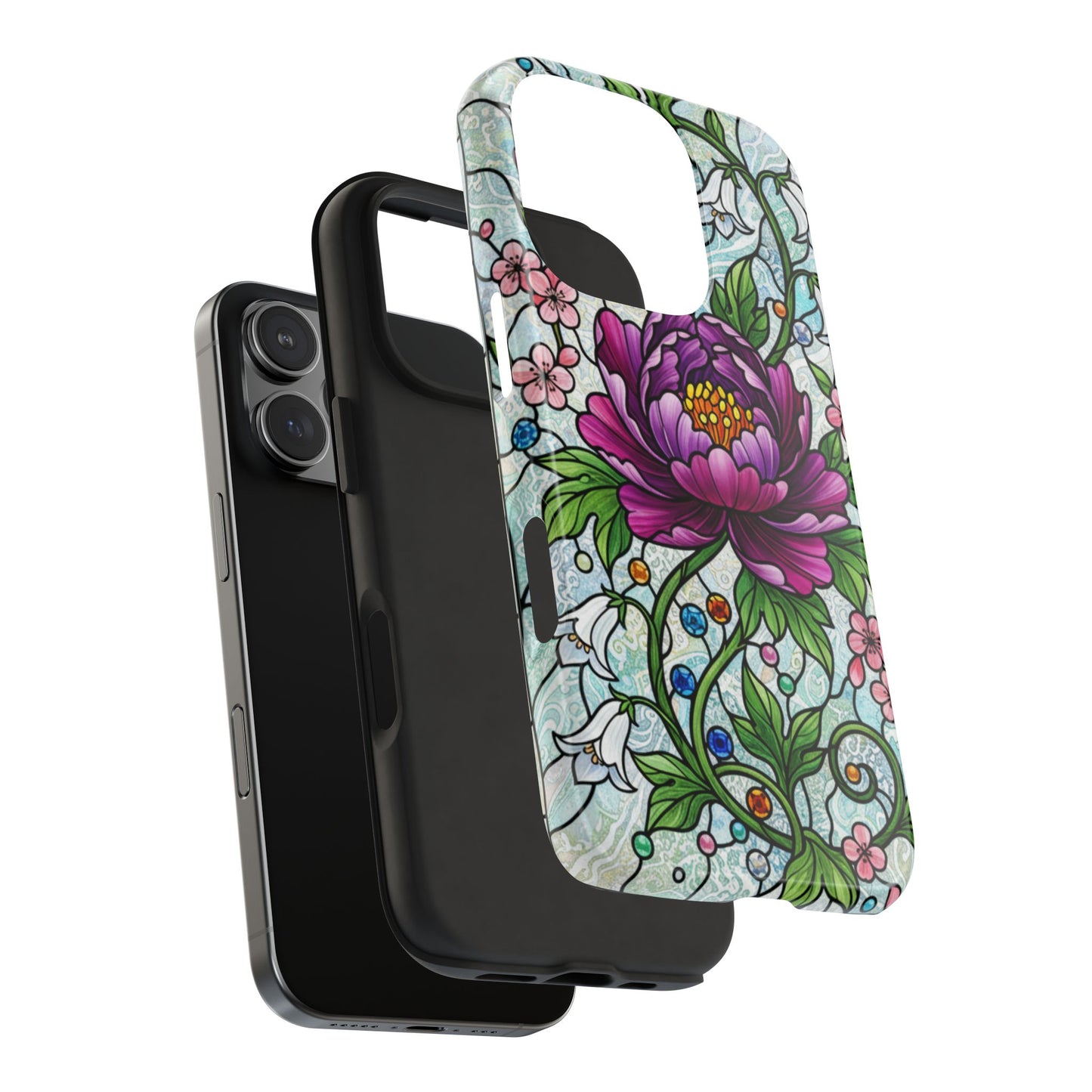 Floral Tough Phone Case | Stylish & Durable | Perfect Gift for Nature Lovers | Unique Floral Design | Plant Lover's Accessory