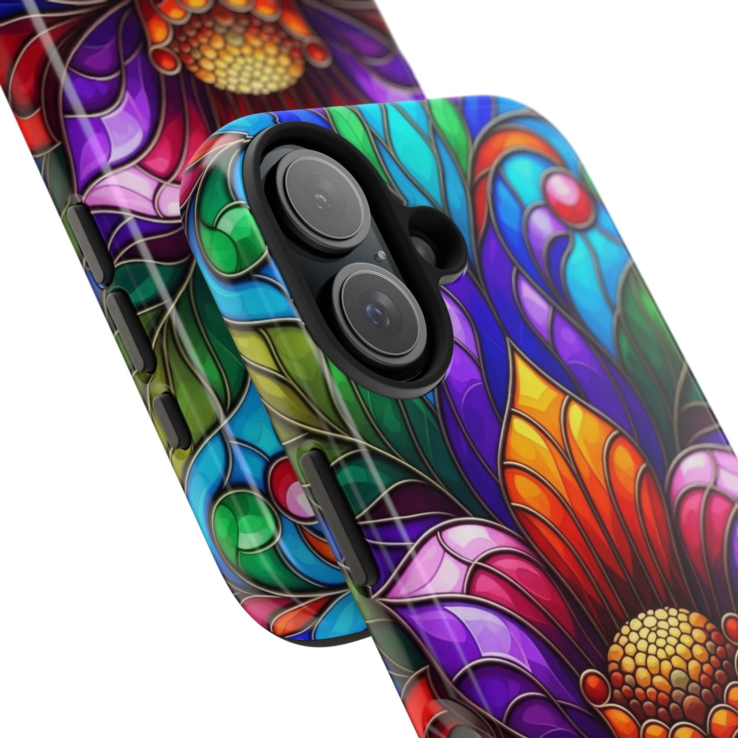 Vibrant Floral Tough Phone Cases, Durable Phone Cover, Gift for Flower Lovers, Artistic Accessories, Unique Phone Protection