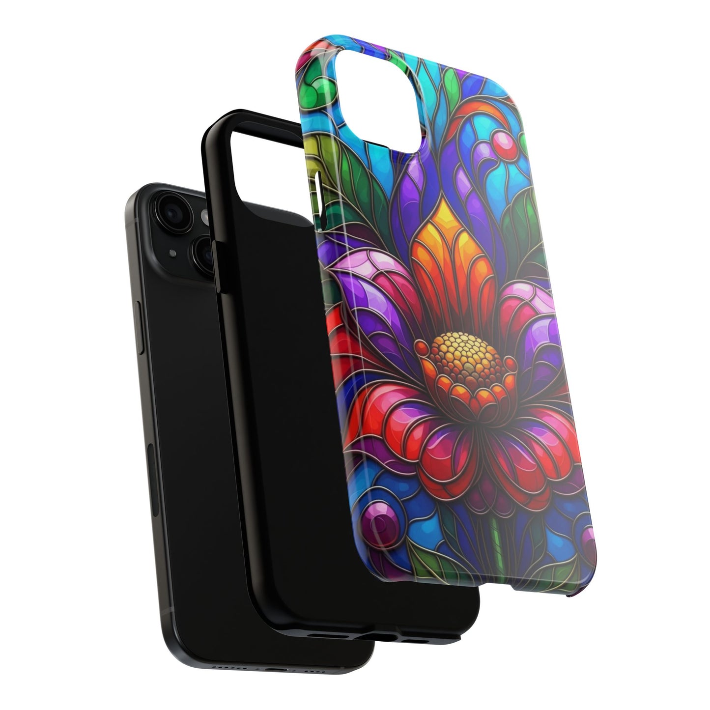 Vibrant Floral Tough Phone Cases, Durable Phone Cover, Gift for Flower Lovers, Artistic Accessories, Unique Phone Protection
