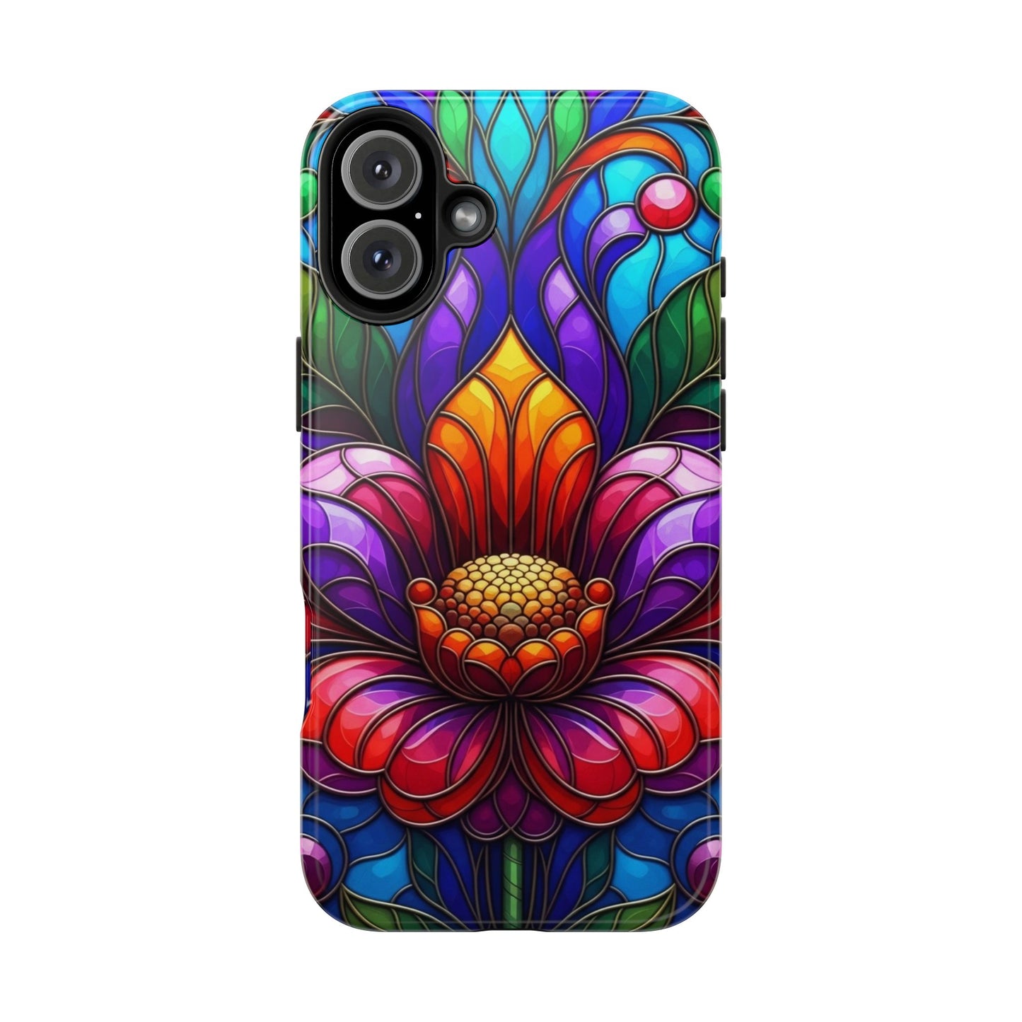 Vibrant Floral Tough Phone Cases, Durable Phone Cover, Gift for Flower Lovers, Artistic Accessories, Unique Phone Protection