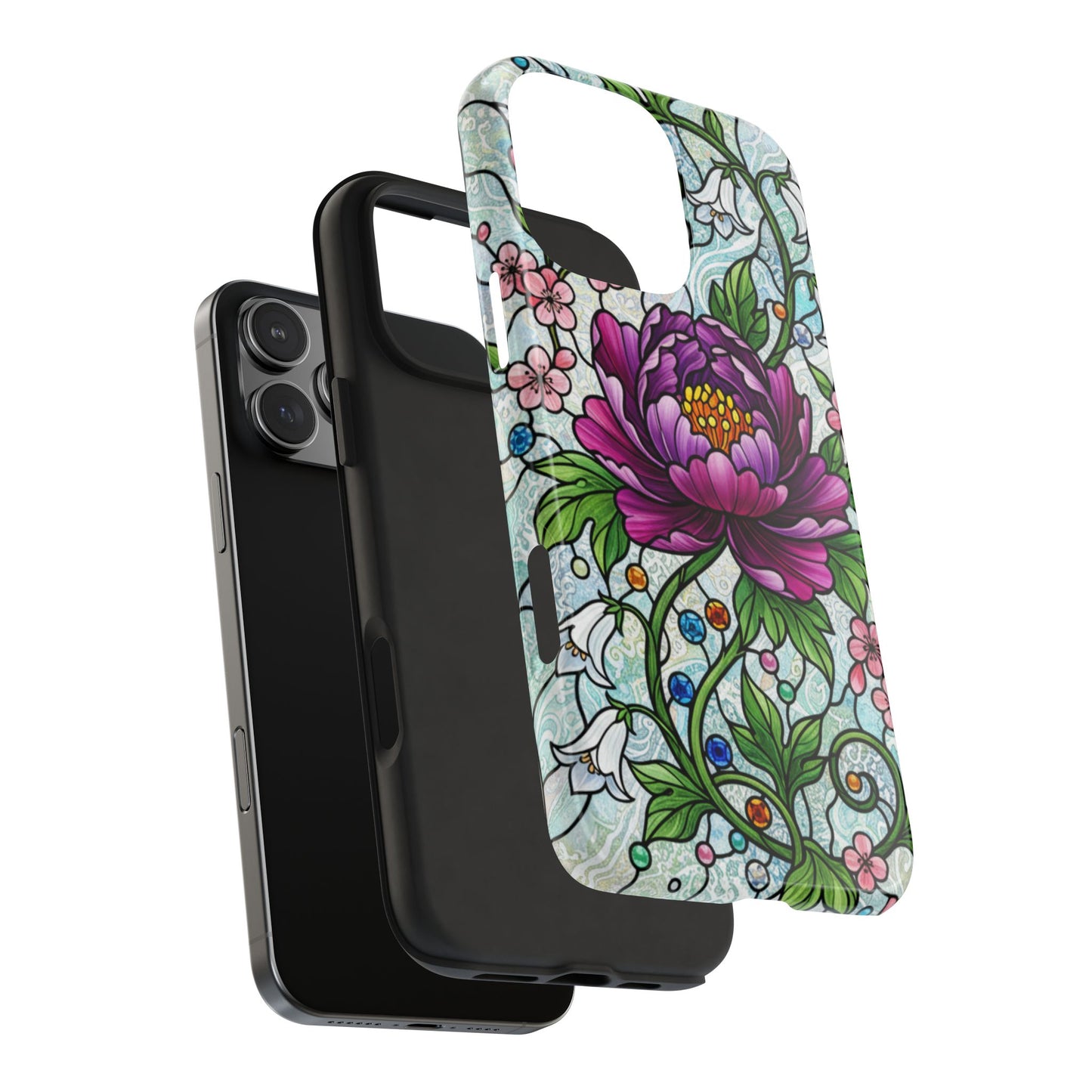 Floral Tough Phone Case | Stylish & Durable | Perfect Gift for Nature Lovers | Unique Floral Design | Plant Lover's Accessory
