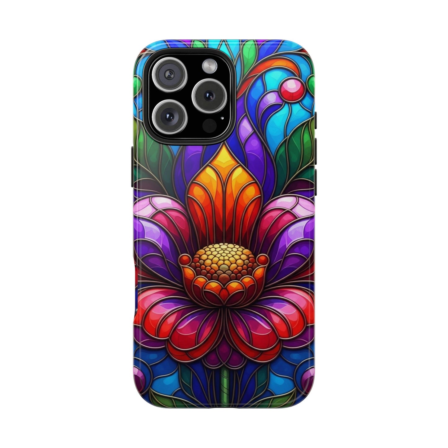 Vibrant Floral Tough Phone Cases, Durable Phone Cover, Gift for Flower Lovers, Artistic Accessories, Unique Phone Protection