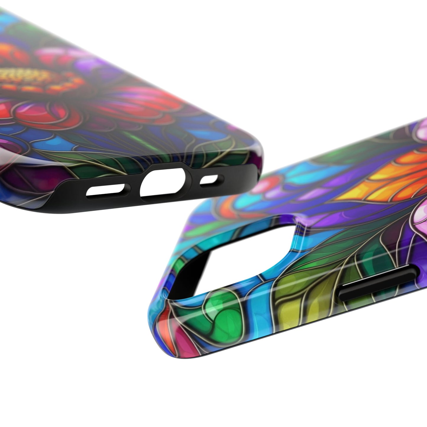 Vibrant Floral Tough Phone Cases, Durable Phone Cover, Gift for Flower Lovers, Artistic Accessories, Unique Phone Protection