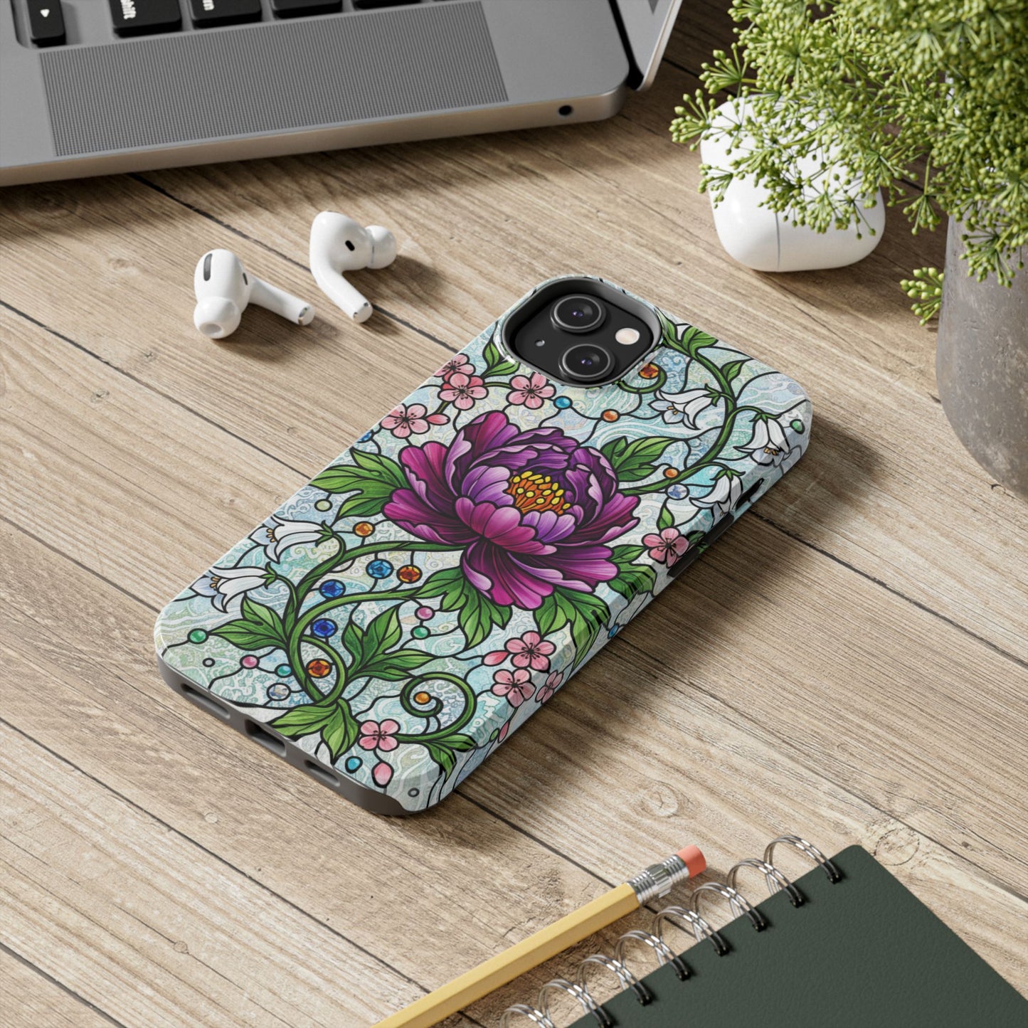 Floral Tough Phone Case | Stylish & Durable | Perfect Gift for Nature Lovers | Unique Floral Design | Plant Lover's Accessory