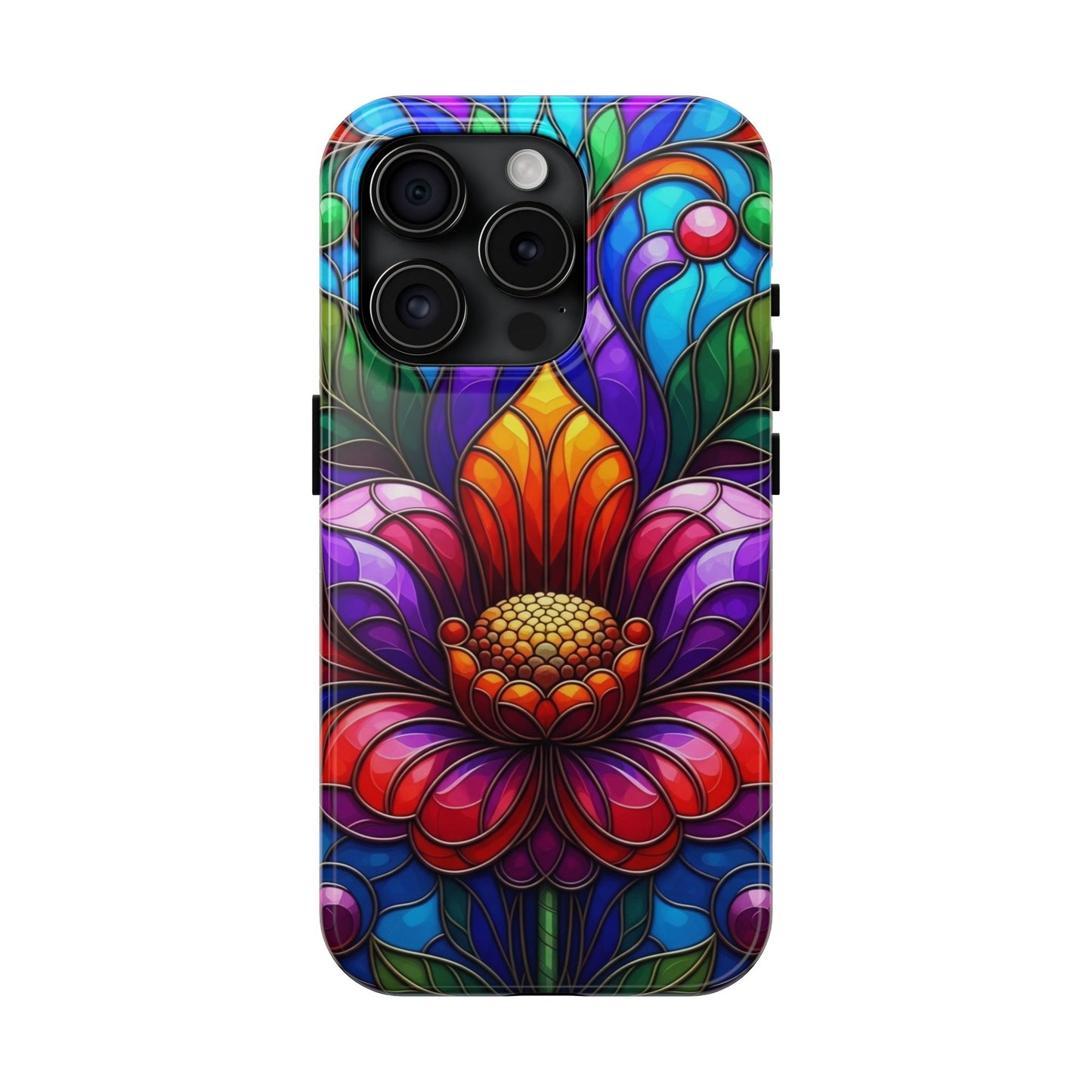 Vibrant Floral Tough Phone Cases, Durable Phone Cover, Gift for Flower Lovers, Artistic Accessories, Unique Phone Protection
