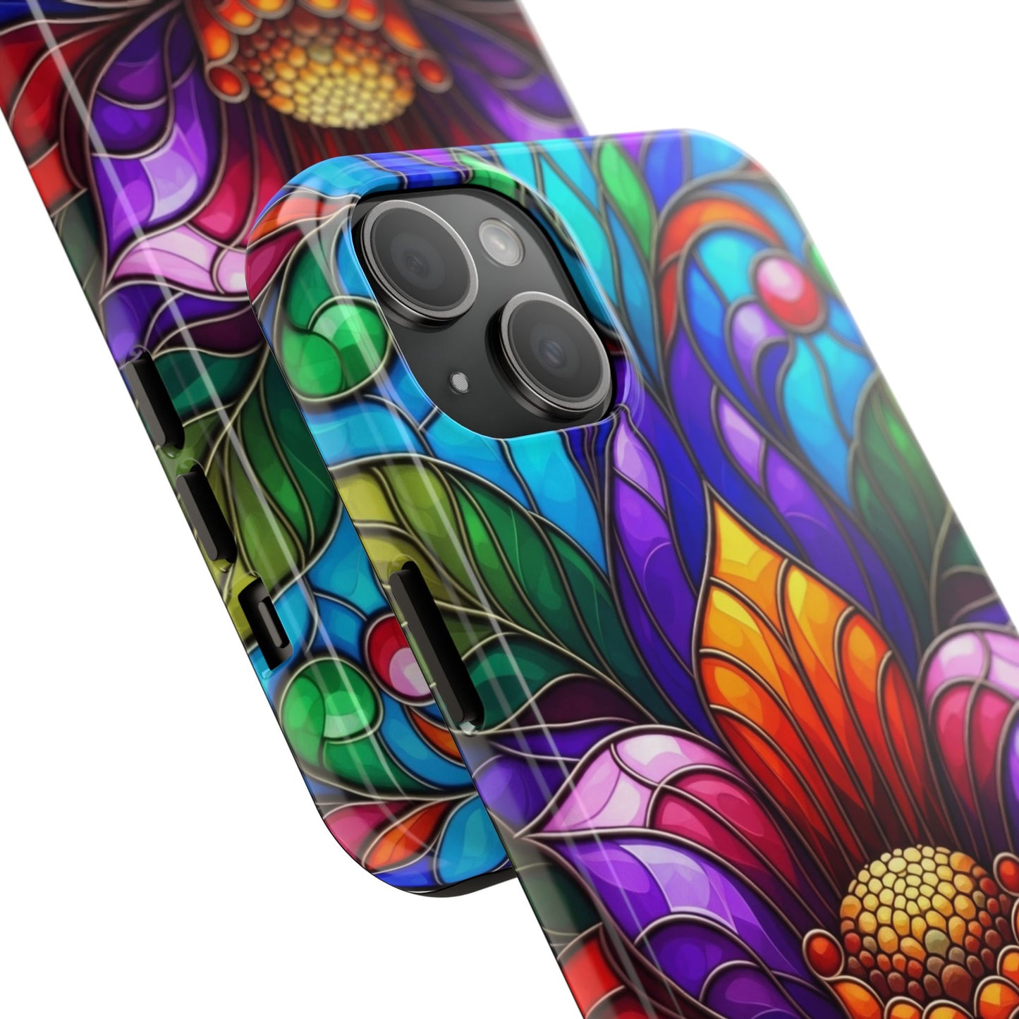 Vibrant Floral Tough Phone Cases, Durable Phone Cover, Gift for Flower Lovers, Artistic Accessories, Unique Phone Protection