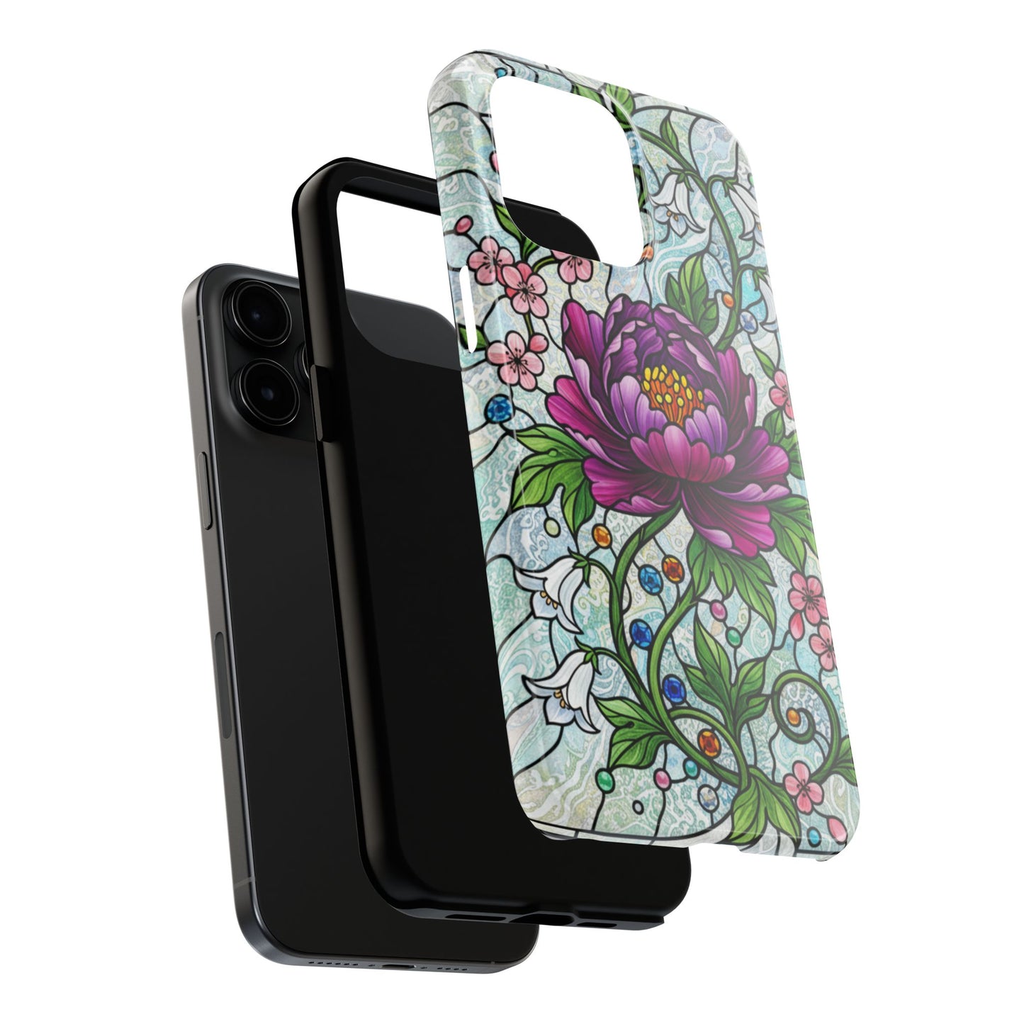 Floral Tough Phone Case | Stylish & Durable | Perfect Gift for Nature Lovers | Unique Floral Design | Plant Lover's Accessory