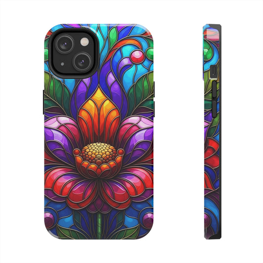 Vibrant Floral Tough Phone Cases, Durable Phone Cover, Gift for Flower Lovers, Artistic Accessories, Unique Phone Protection