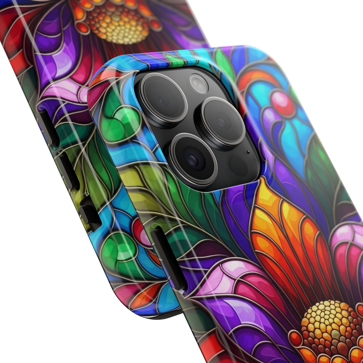 Vibrant Floral Tough Phone Cases, Durable Phone Cover, Gift for Flower Lovers, Artistic Accessories, Unique Phone Protection